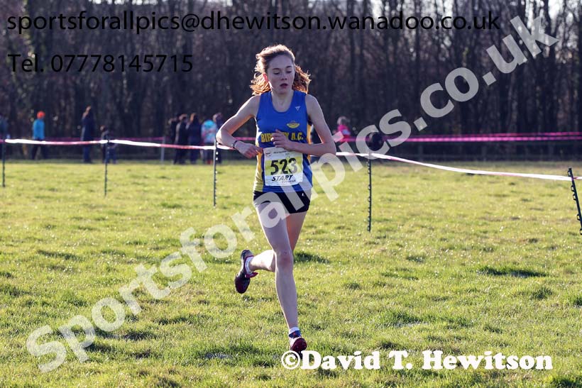 Womens under-17s and 20s North Eastern Cross Country Chanpionships. Photo: David T. Hewitson/Sports for All Pics